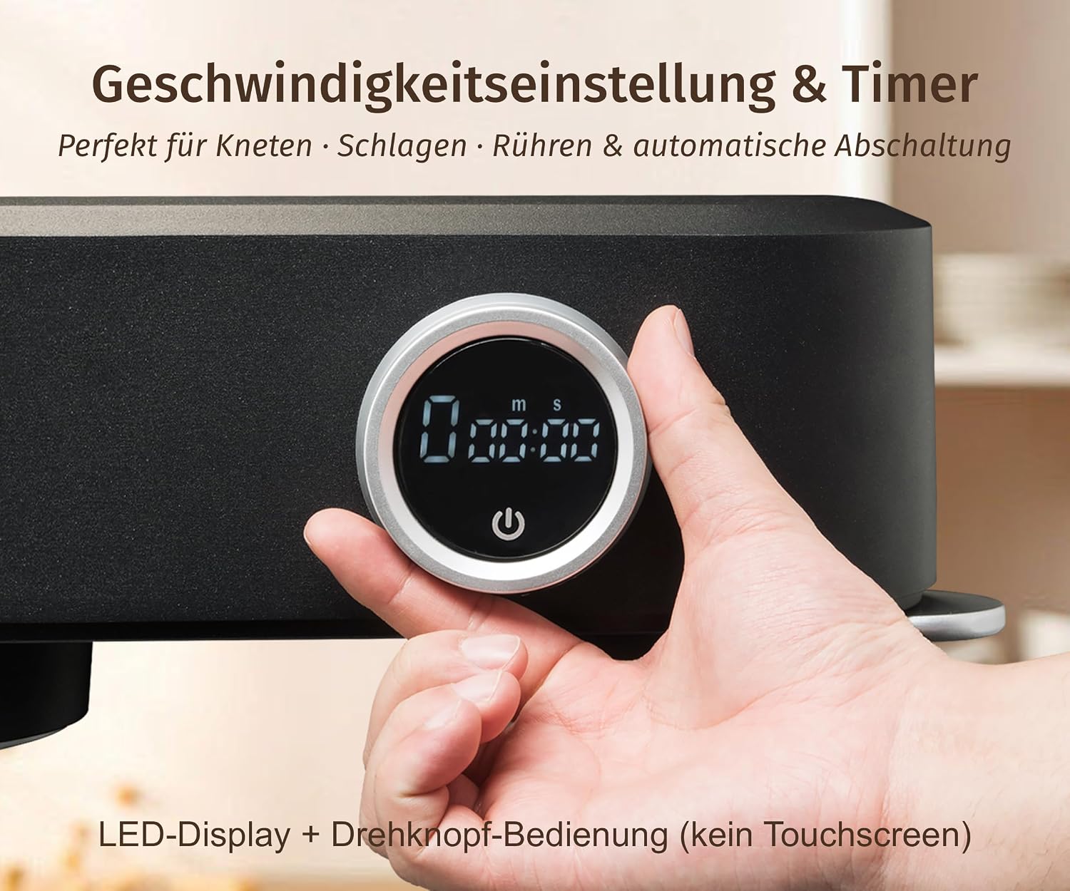 Detalle 1 de Kraftsman Küchenmaschine für Brotteig mit 5-L-Schüssel