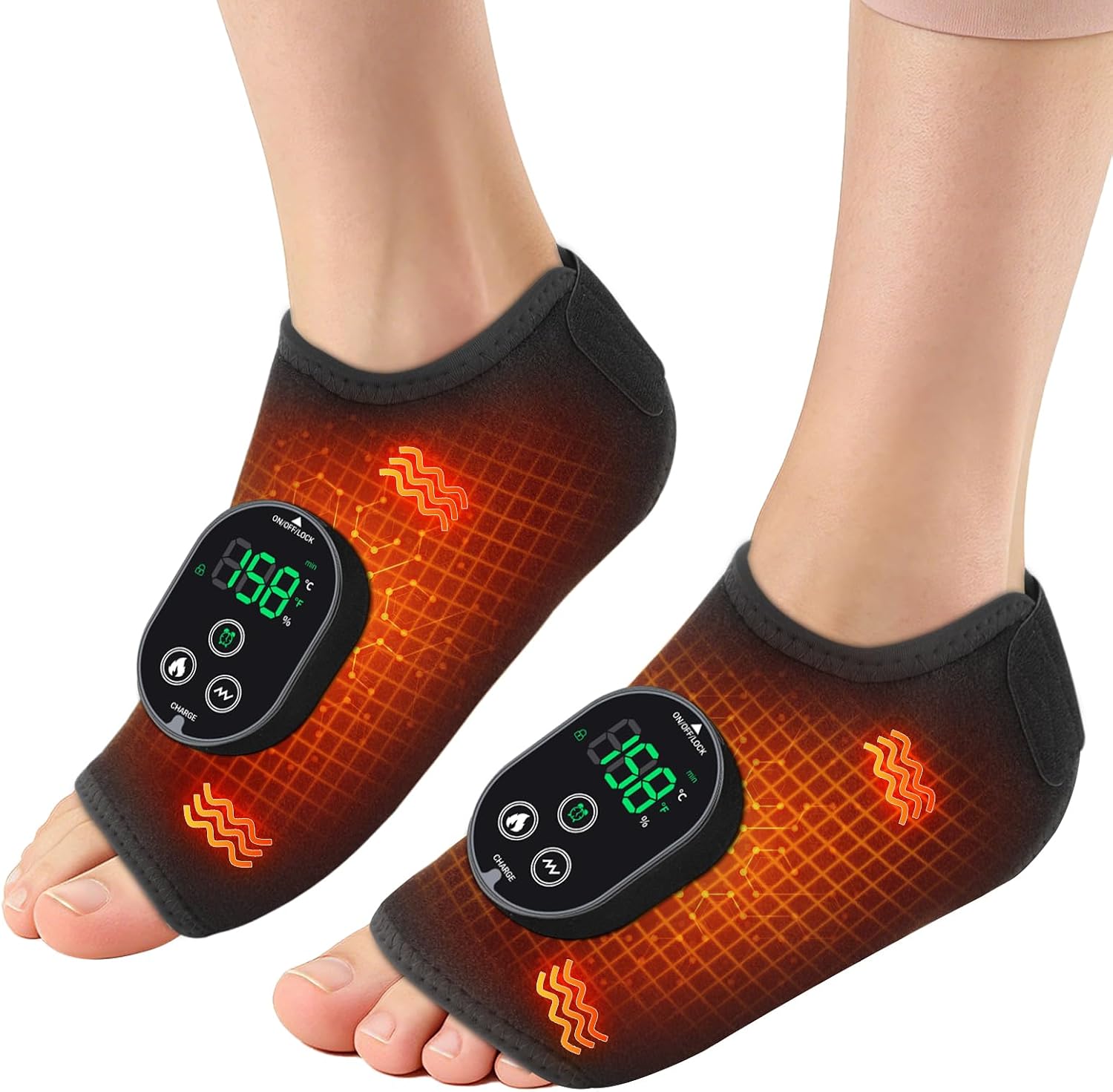 Detalle de Foot Massager with Heat and Vibration, 3000mAh Battery