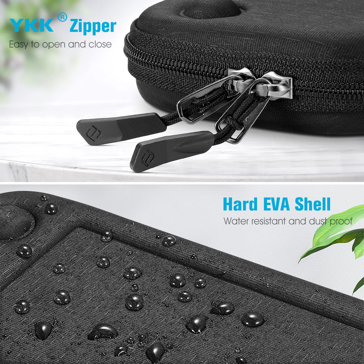 Detalle de FINTIE Slim Hardschalen-Tasche für Nintendo Switch 2017 / Switch OLED 2021 mit 10 Spielkartenhaltern (Denim Schwarz)