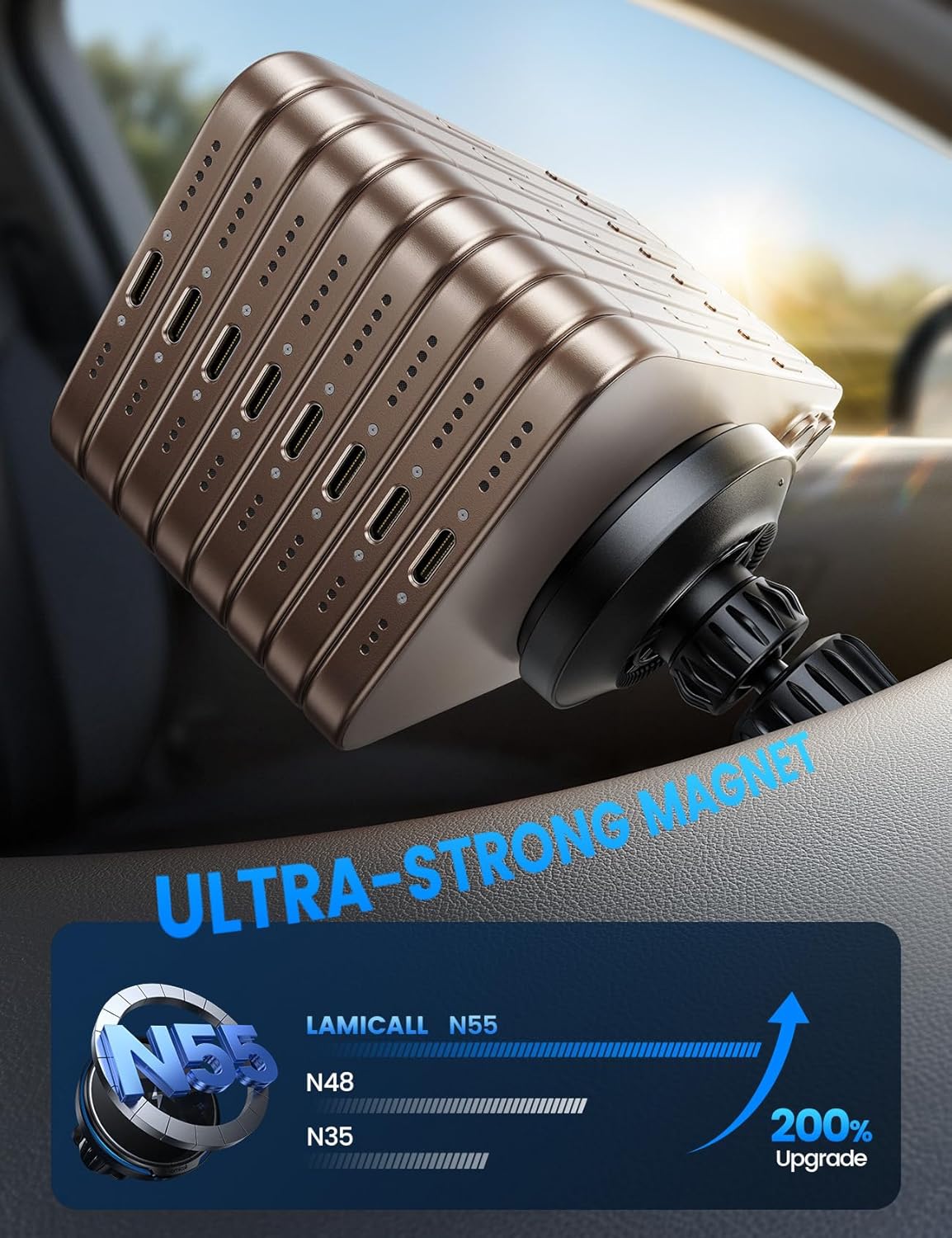 Thumbnail 2 de Lamicall N55 MagSafe Car Charger 15W