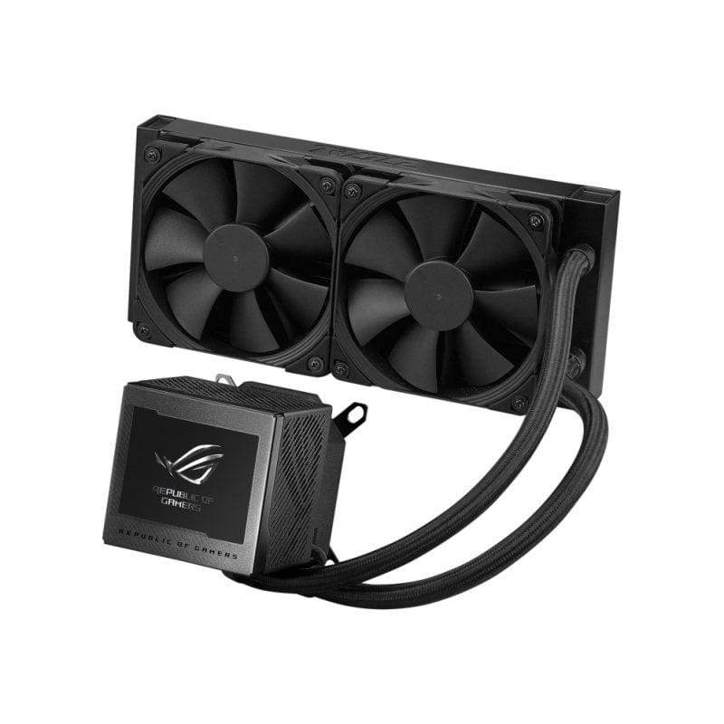 Detalle 2 de ASUS ROG Ryujin III 240 — Refrigeración líquida AIO con LCD y gestión térmica de alto rendimiento