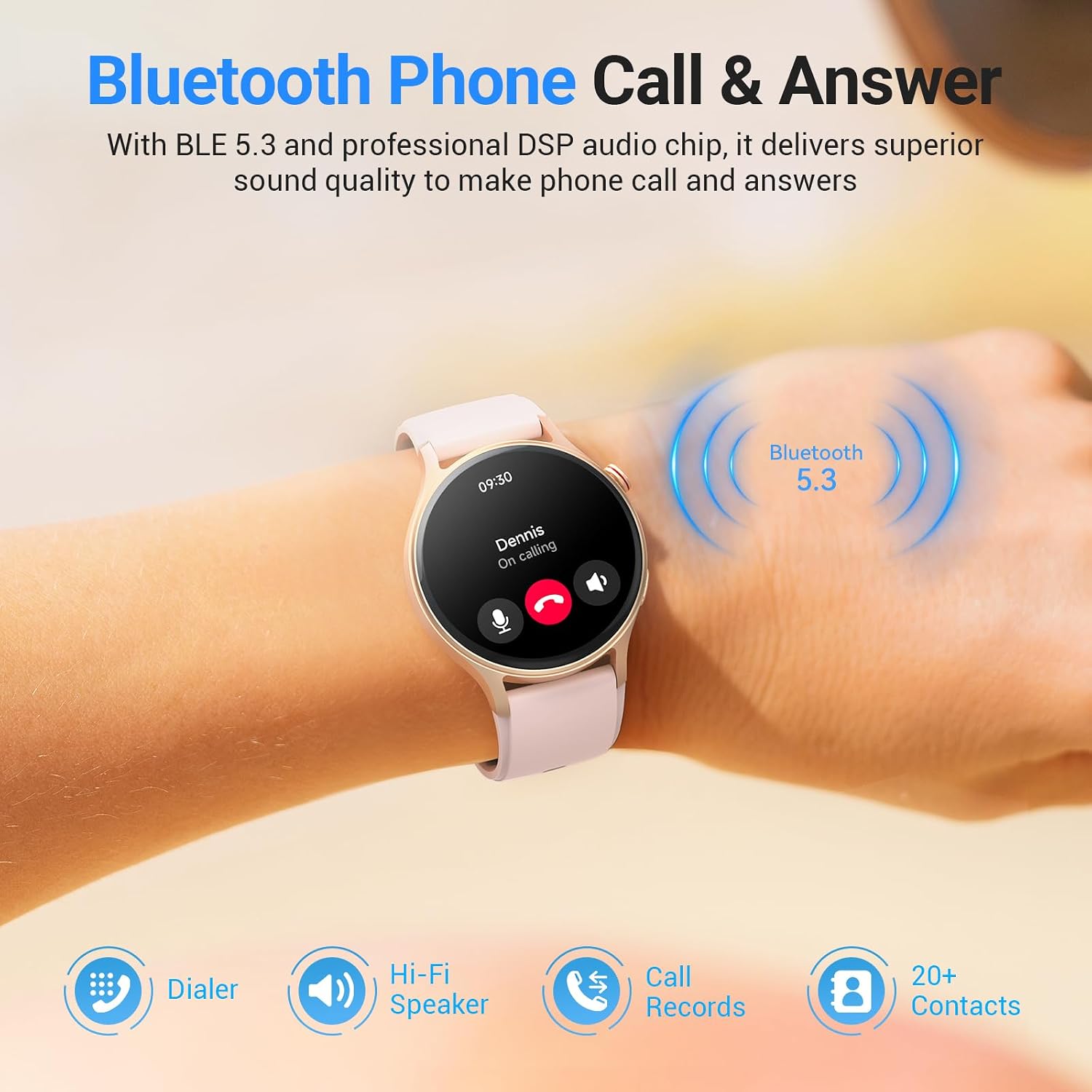 Detalle de Fitpolo 1.3" AMOLED Smart Watch for fitness