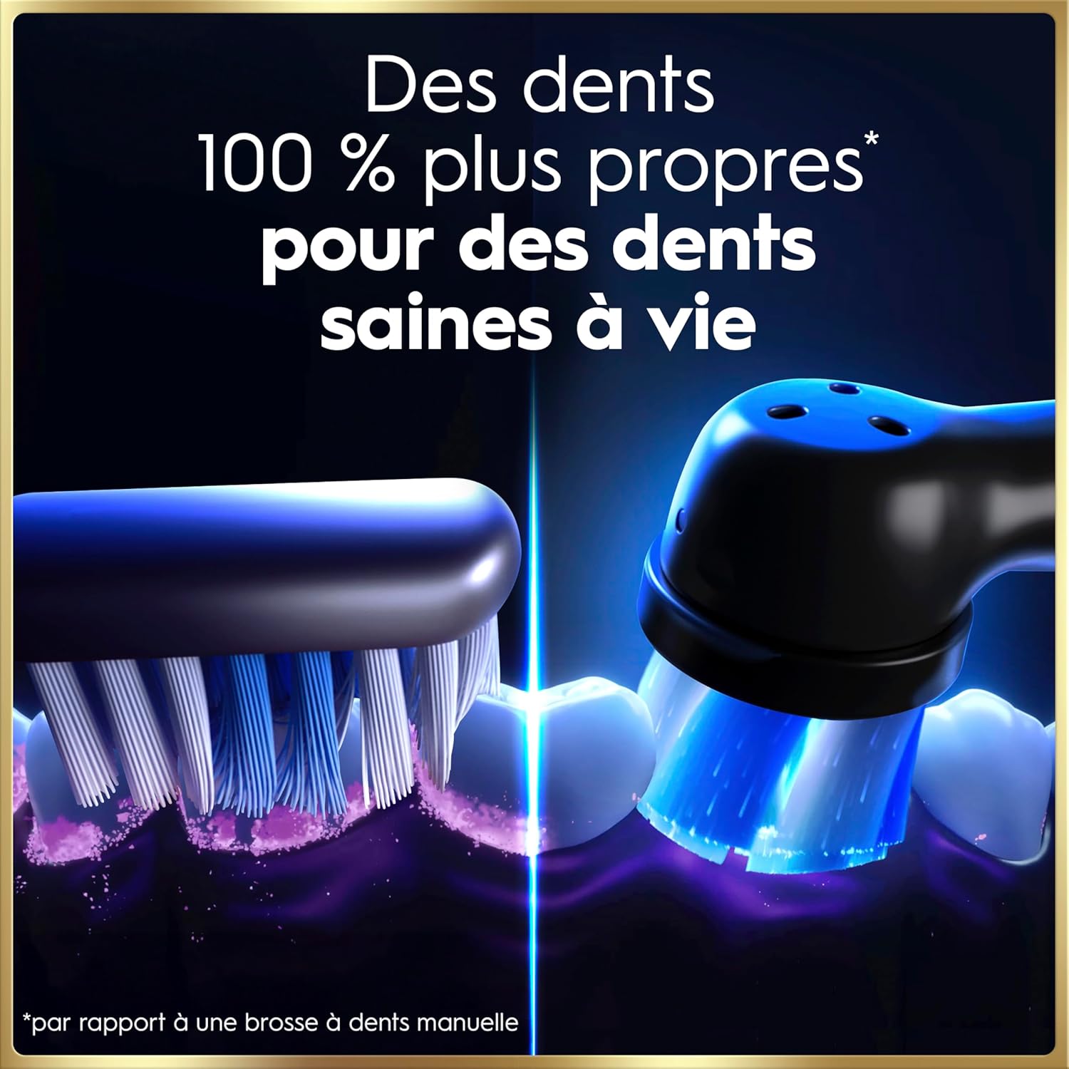 Detalle de Oral-B iO 9 Bleu Saphir – brosse à dents électrique connectée avec 7 modes et écran interactif
