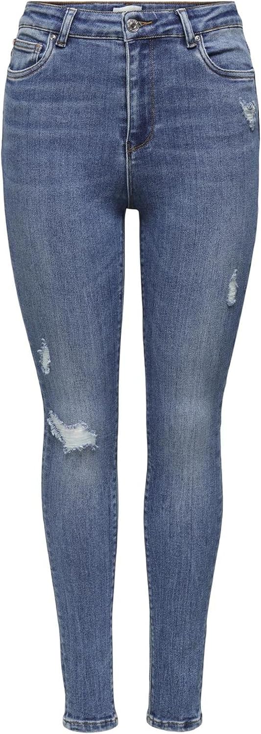 Detalle de ONLY Women's Onlmila Life Hwsk ANK DST Bj139944 Noos Jeans