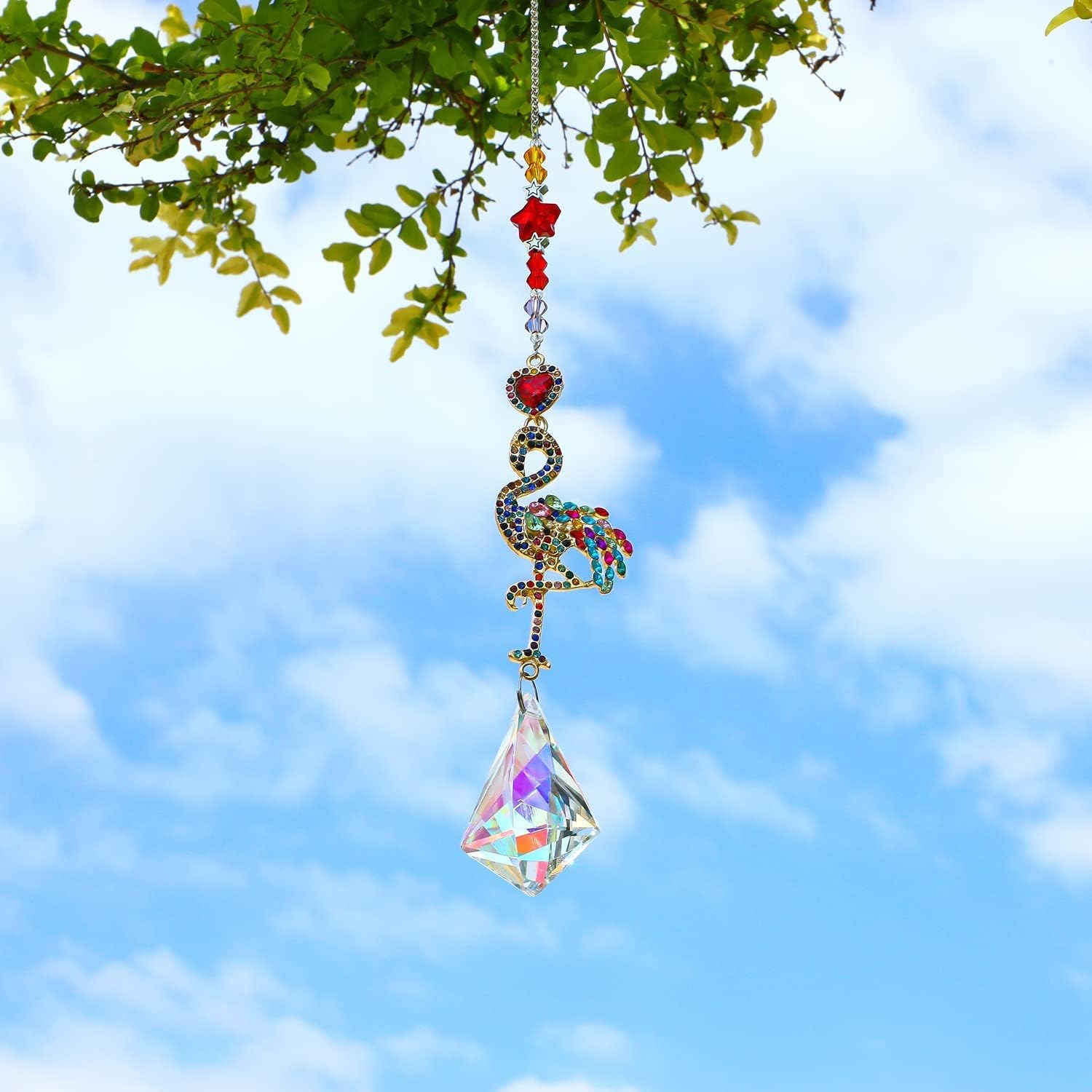 Thumbnail 4 de H&D HYALINE & DORA Flamingo Crystal Suncatcher 1pc 🌟