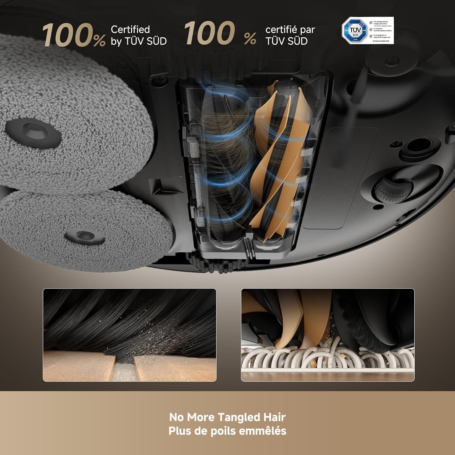Thumbnail 3 de DREAME X50 Ultra Complete Robot Vacuum and Mop with Auto-Empty and Self-Cleaning Mop — Deep Clean in Black