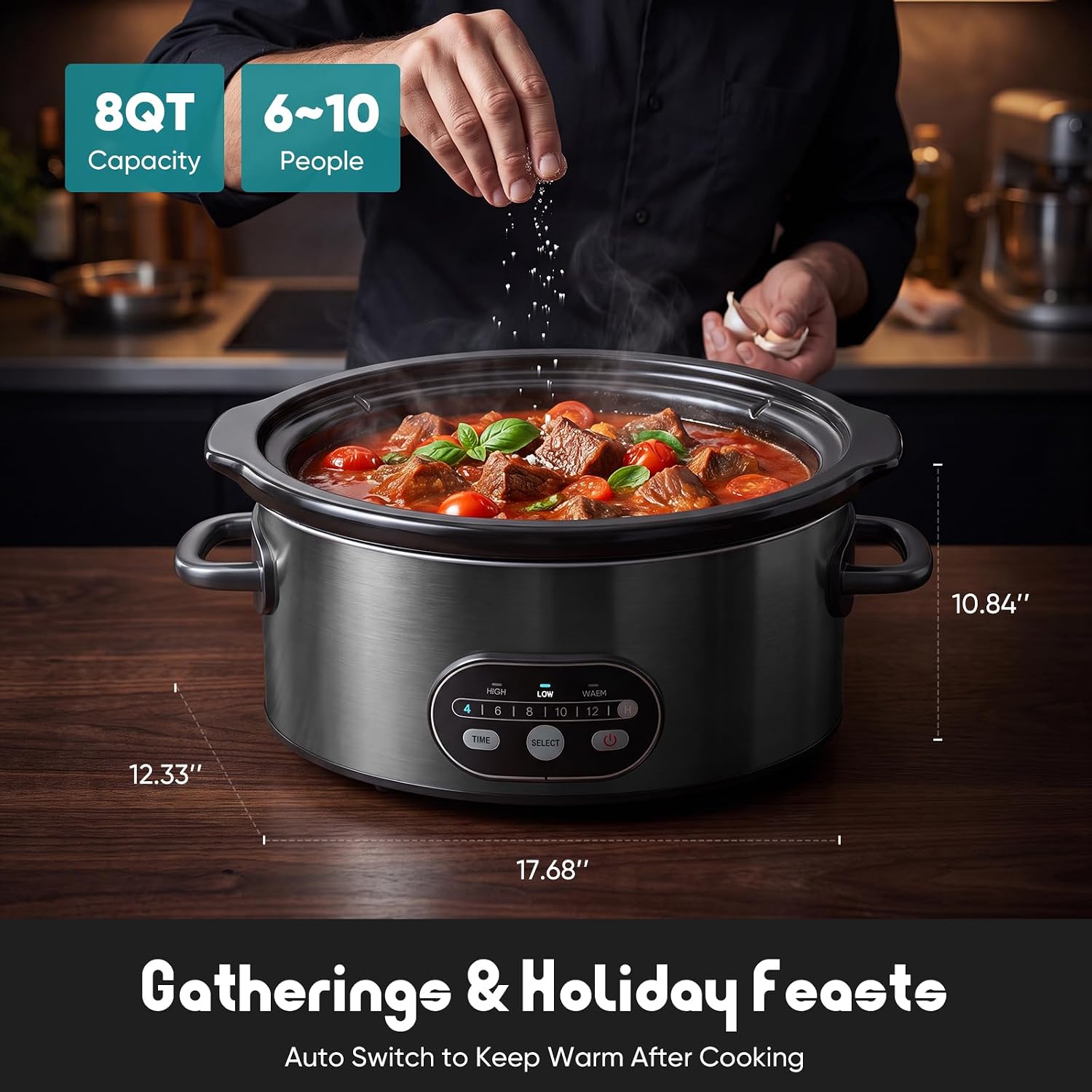 Detalle 2 de OLIXIS Slow Cooker 8-Quart