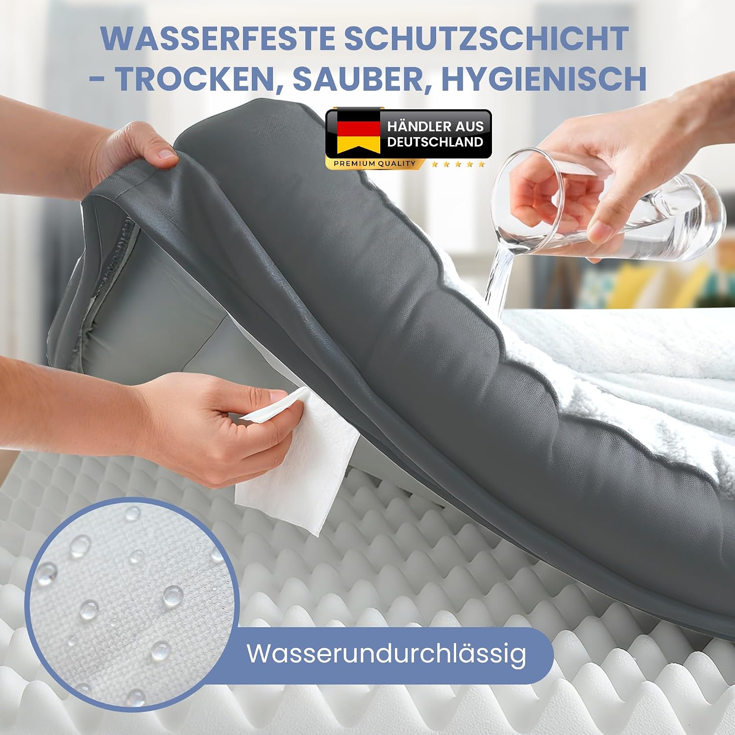 Thumbnail 4 de ELONEO orthopädisches Hundebett 90x68x18 cm