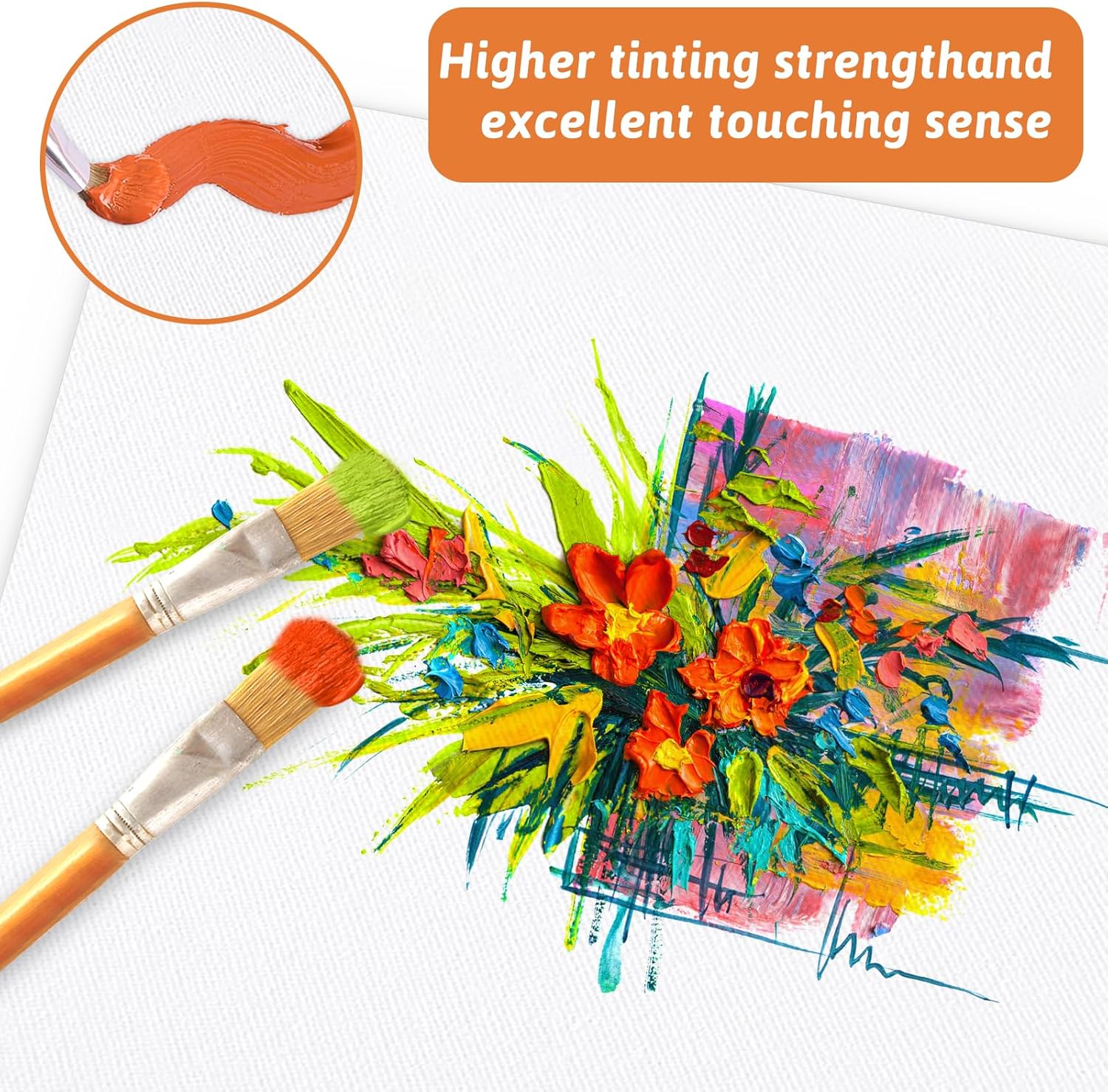 Thumbnail 2 de Koncci Canvas for Painting set of 10 cotton blank panels (20x20cm, 20x25cm, A4)