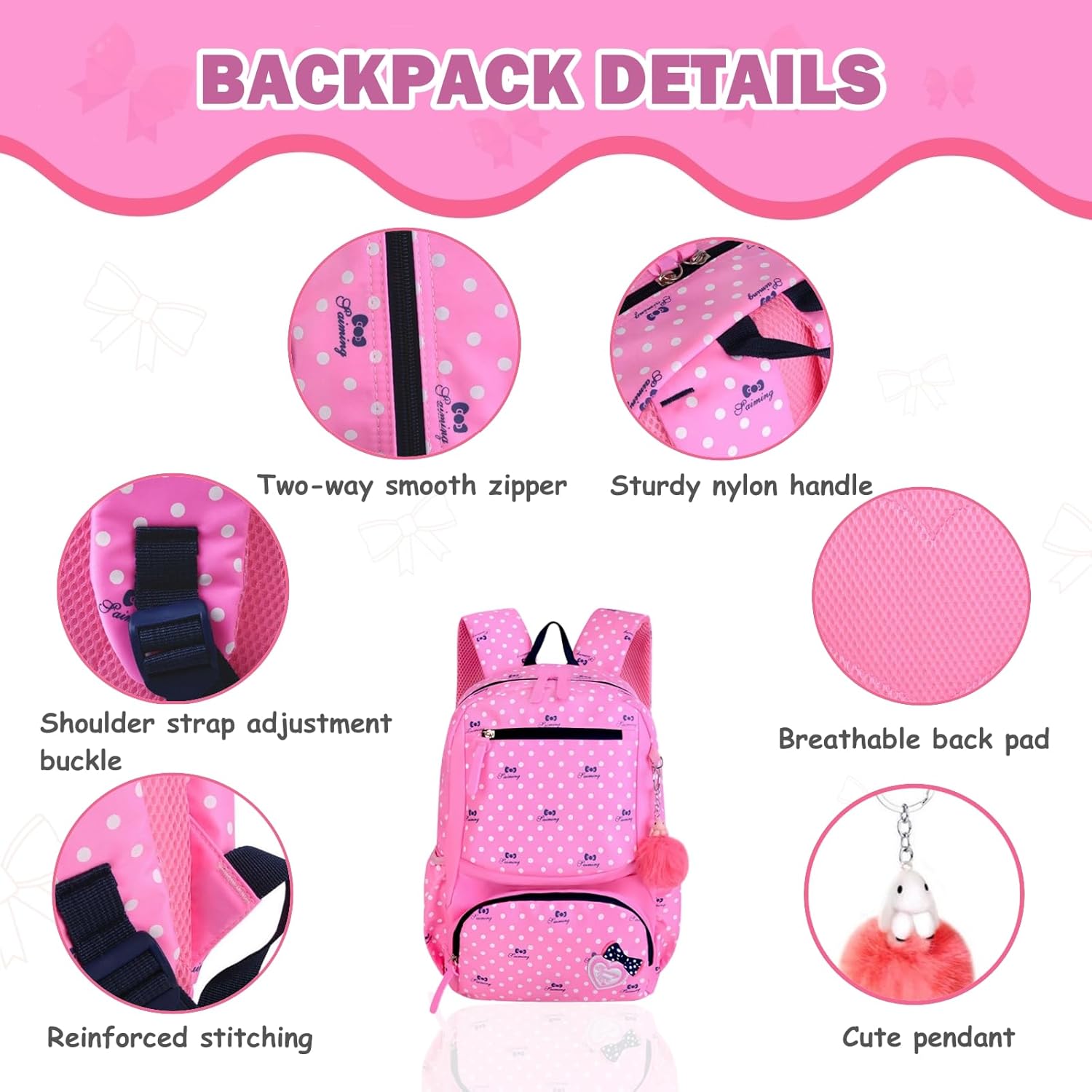 Thumbnail 3 de Armbq 3Pcs Girls Backpacks Set