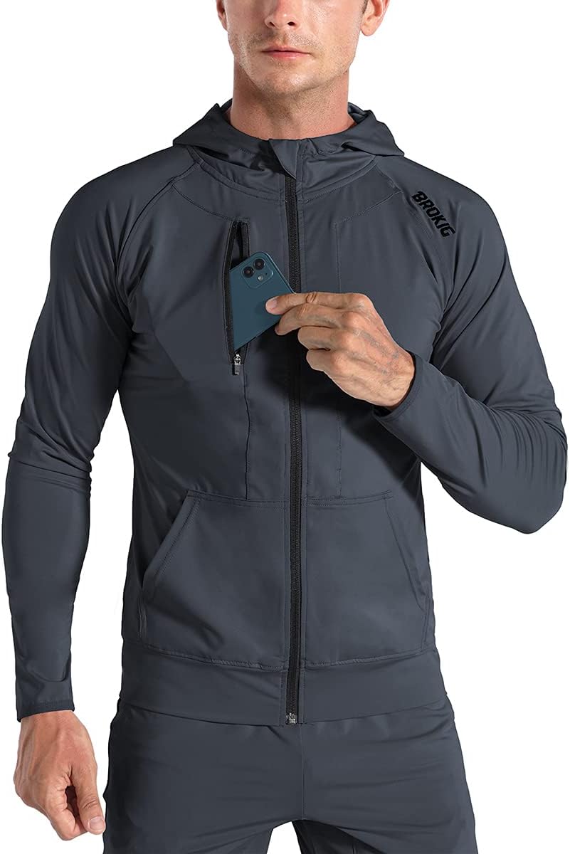 Thumbnail 6 de BROKIG Leichte Laufjacke Hoodie Herren