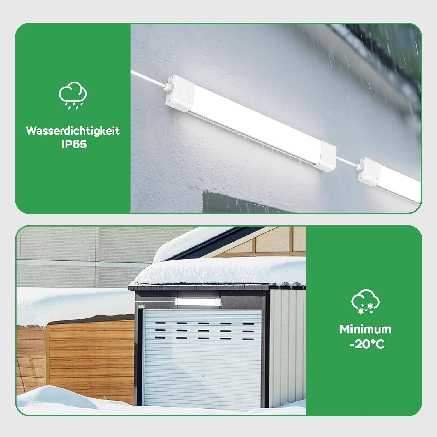 Detalle de Modlicht Feuchtraumleuchte LED 60 cm | 18W, 1980 lm, 4000K neutralweiß, IP65