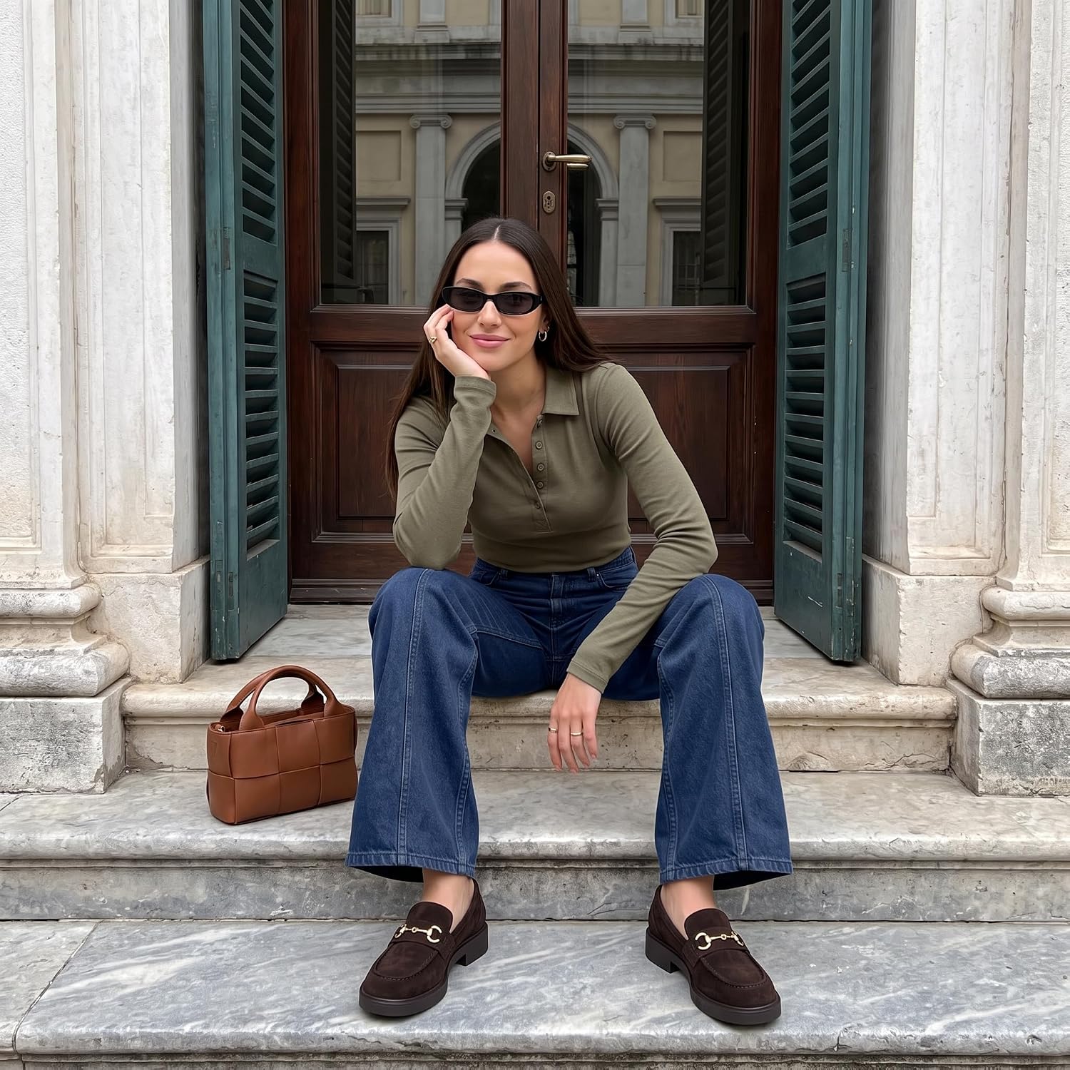 Detalle 2 de CUSHIONAIRE Women's Loafers in Genuine Leather