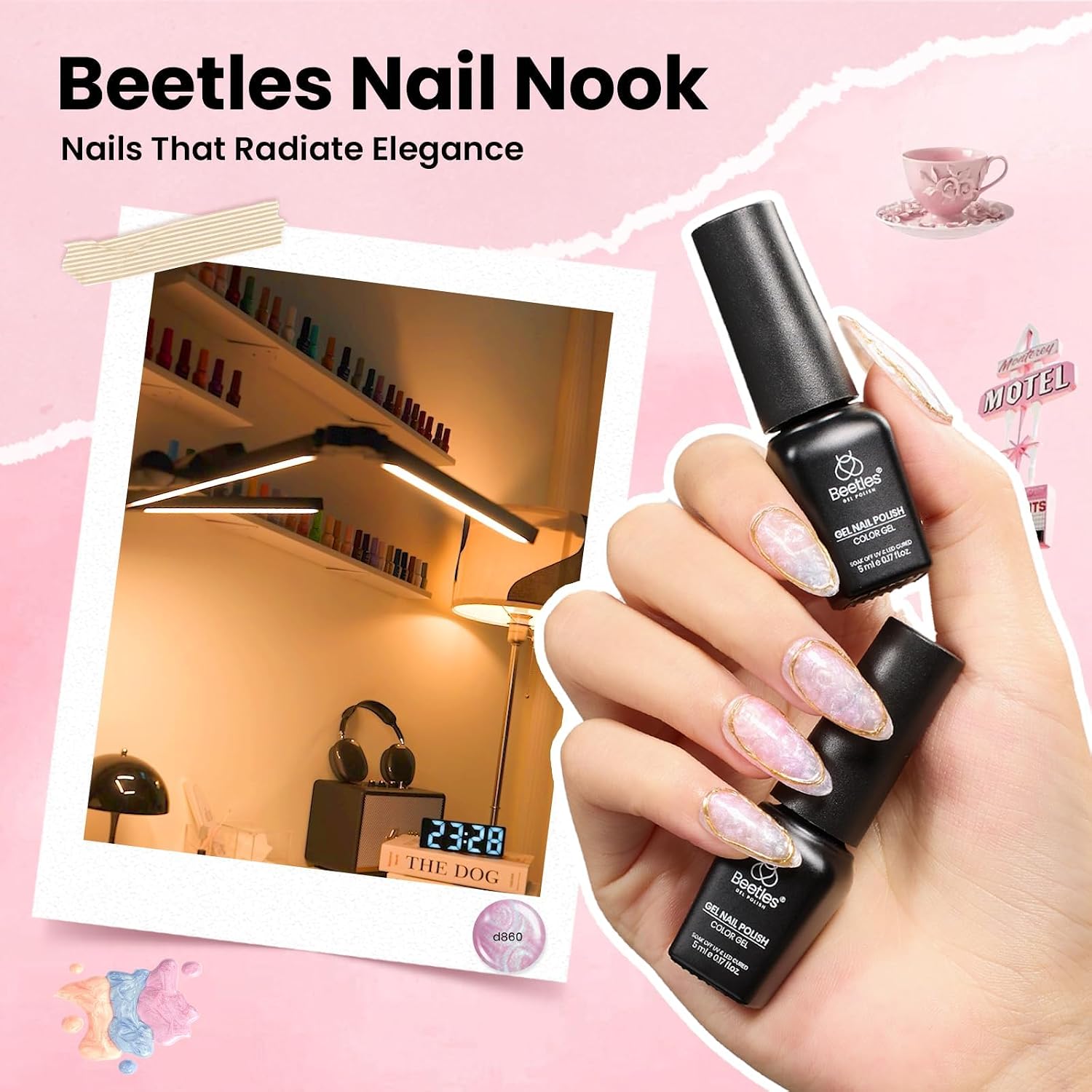 Detalle de Beetles Nail Nook 119 PCS Gel Polish Set 💅
