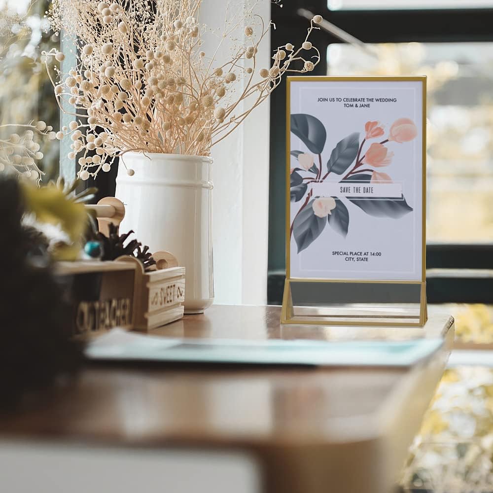 Thumbnail 5 de LUOBAO 5x7 Gold Acrylic Sign Holder 12 Pack 🪧