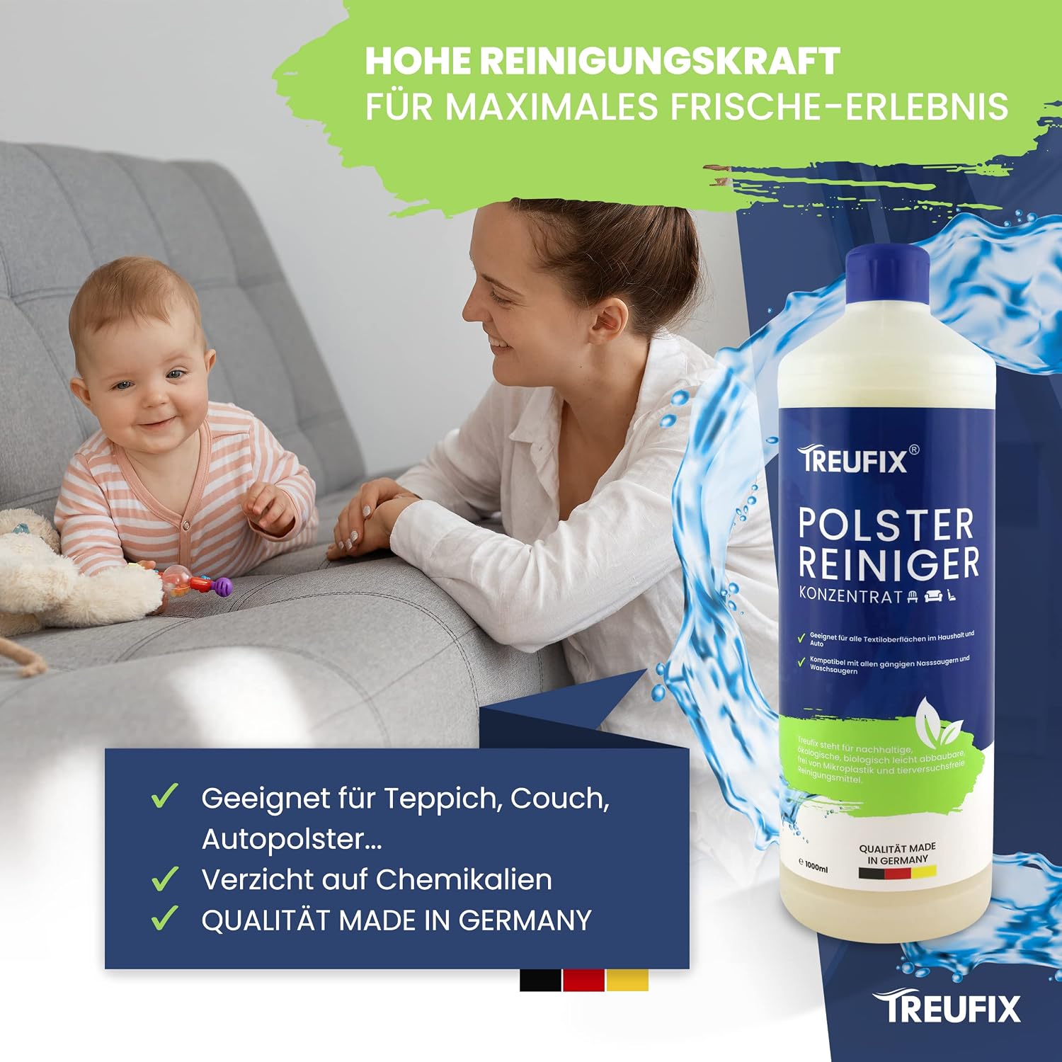 Detalle de Treufix Polsterreiniger Konzentrat 1L
