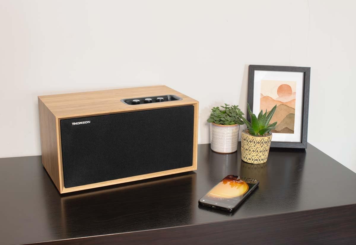 Thumbnail 1 de THOMSON Cosy WS502 – enceinte résidentielle Bluetooth en bois 100W
