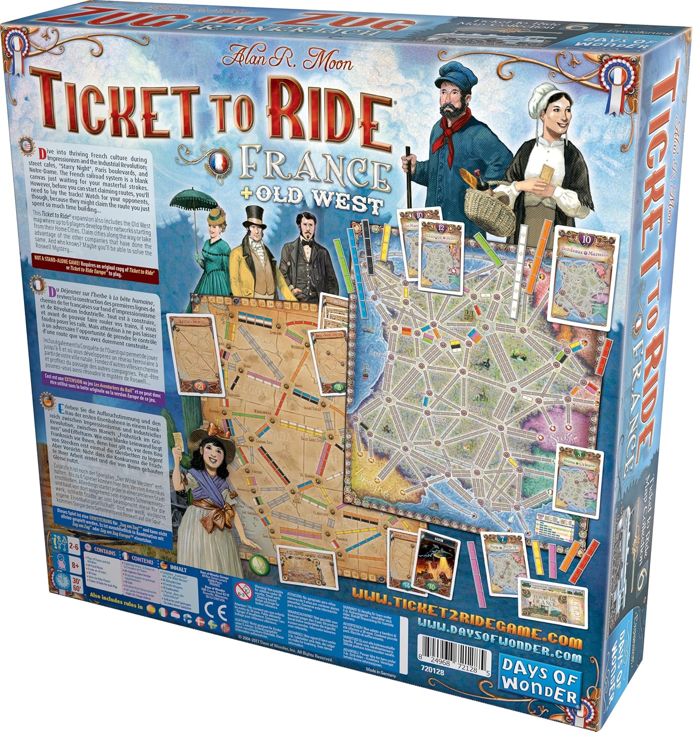 Detalle de Days of Wonder Ticket to Ride France expansion