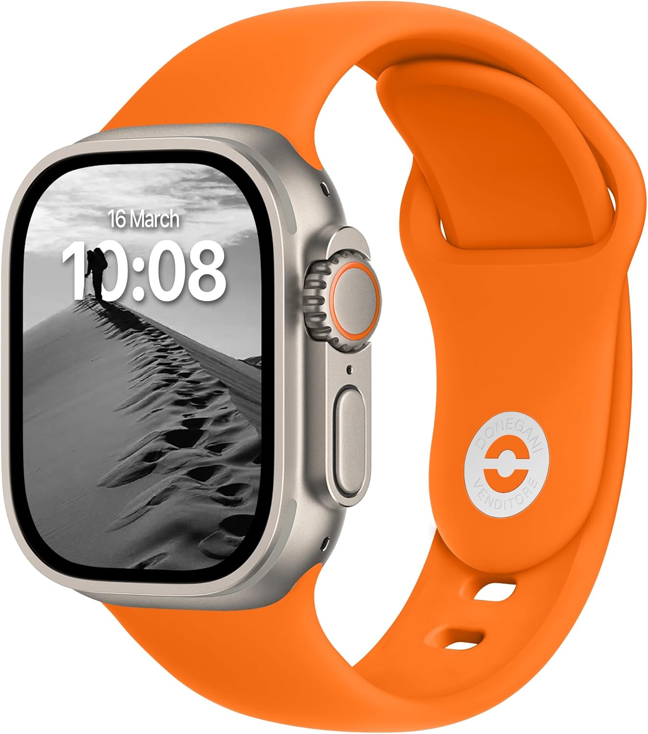 Detalle de DONEGANI SB straps for Apple Watch, Orange