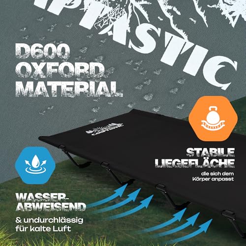 Detalle 2 de Camptastic Feldbett XXL Ultraleicht – 2,7 kg, schneller Aufbau
