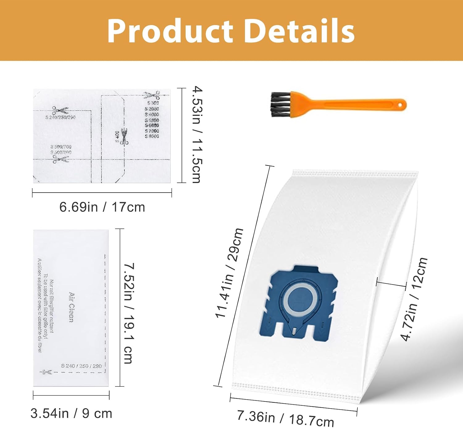Thumbnail 6 de 10 Pack GN Dust Bags with 3 Filters