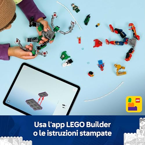 Thumbnail 5 de LEGO Marvel Battaglia Mech: Spider-Man vs. Doc Ock (76338) – Il set di ruolo pieno d’azione per bambini 6+