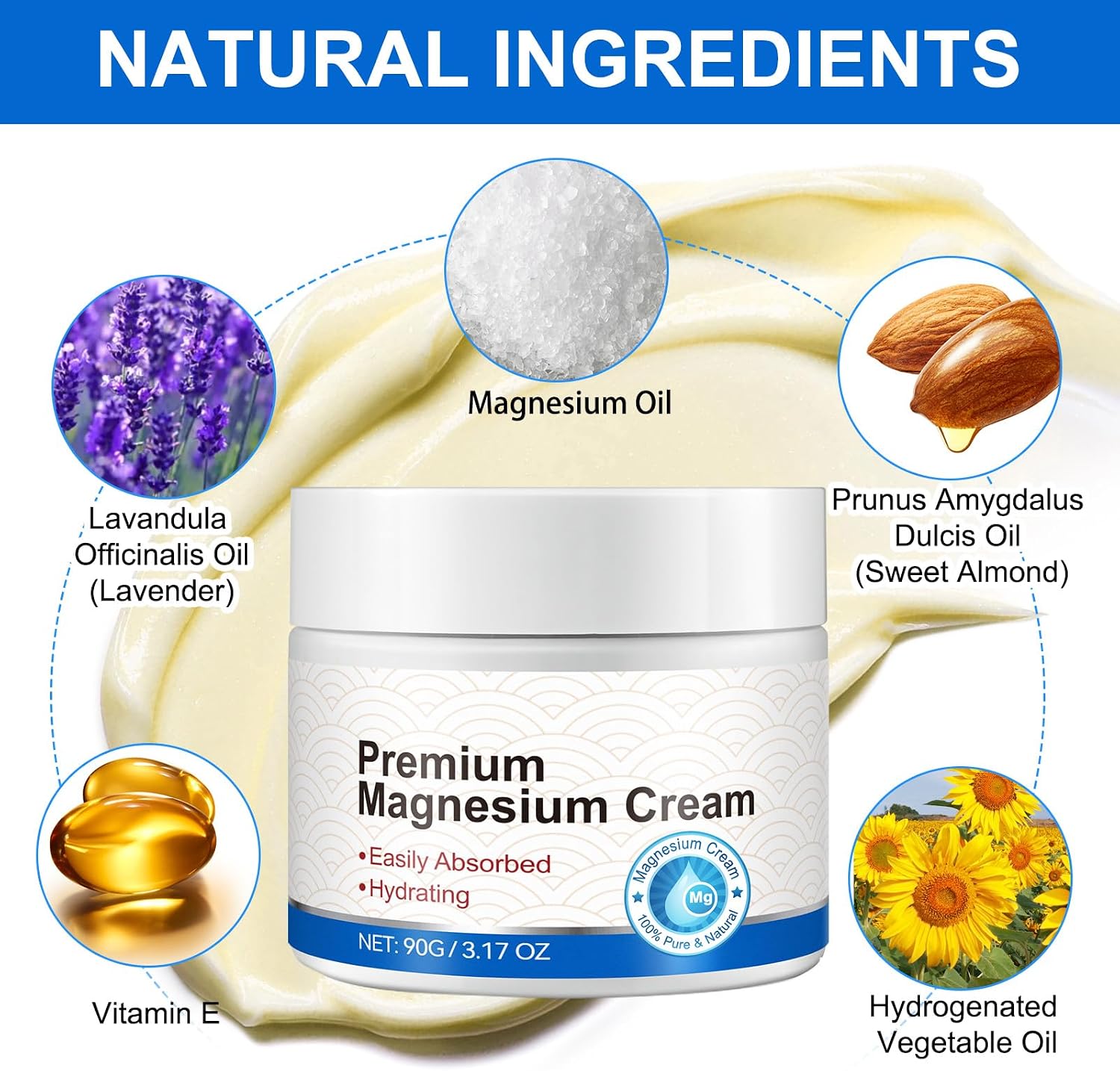 Detalle 2 de 2Pack Magnesium Cream 2× for Muscle and Joint relief
