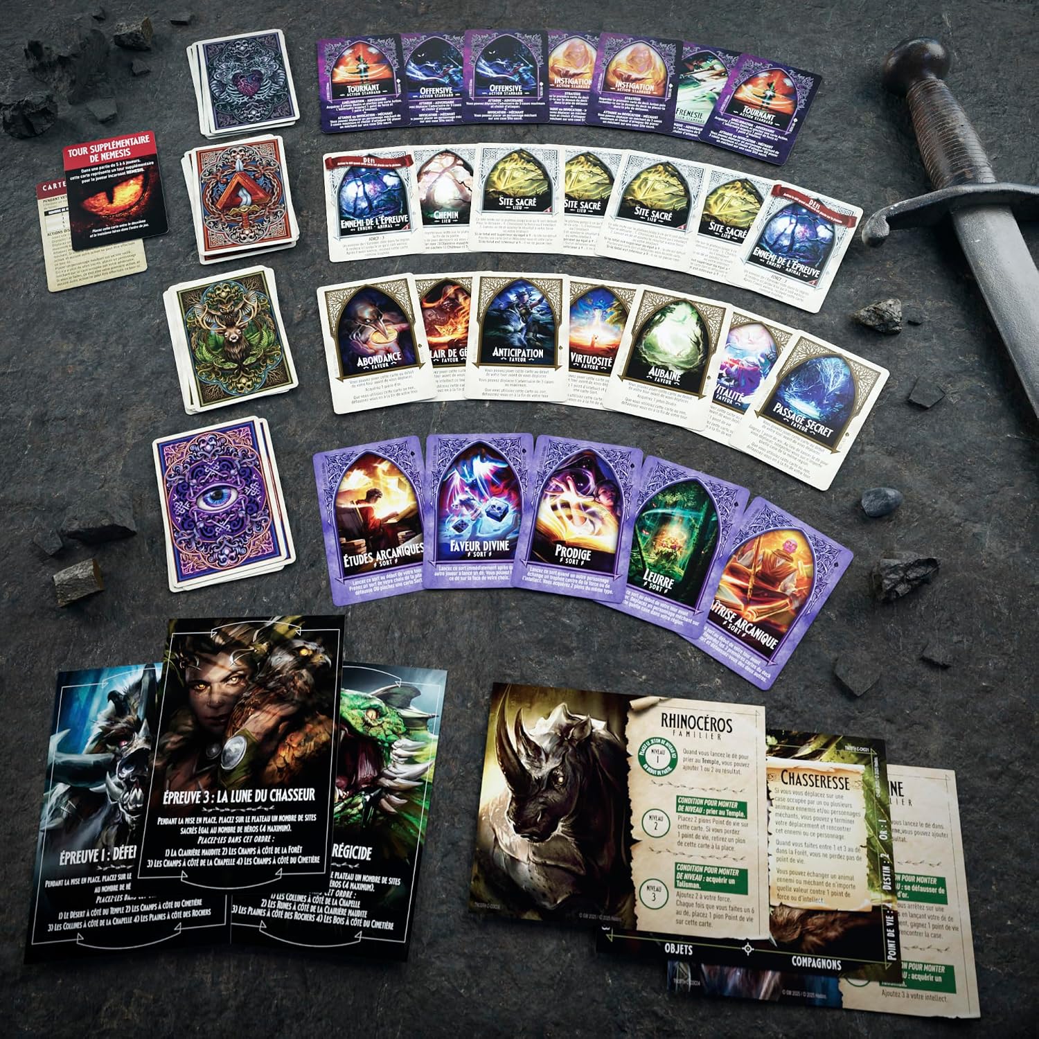 Detalle de Talisman Nemesis : La Grande Chasse – Extension (version française) – nécessite Talisman 5e édition