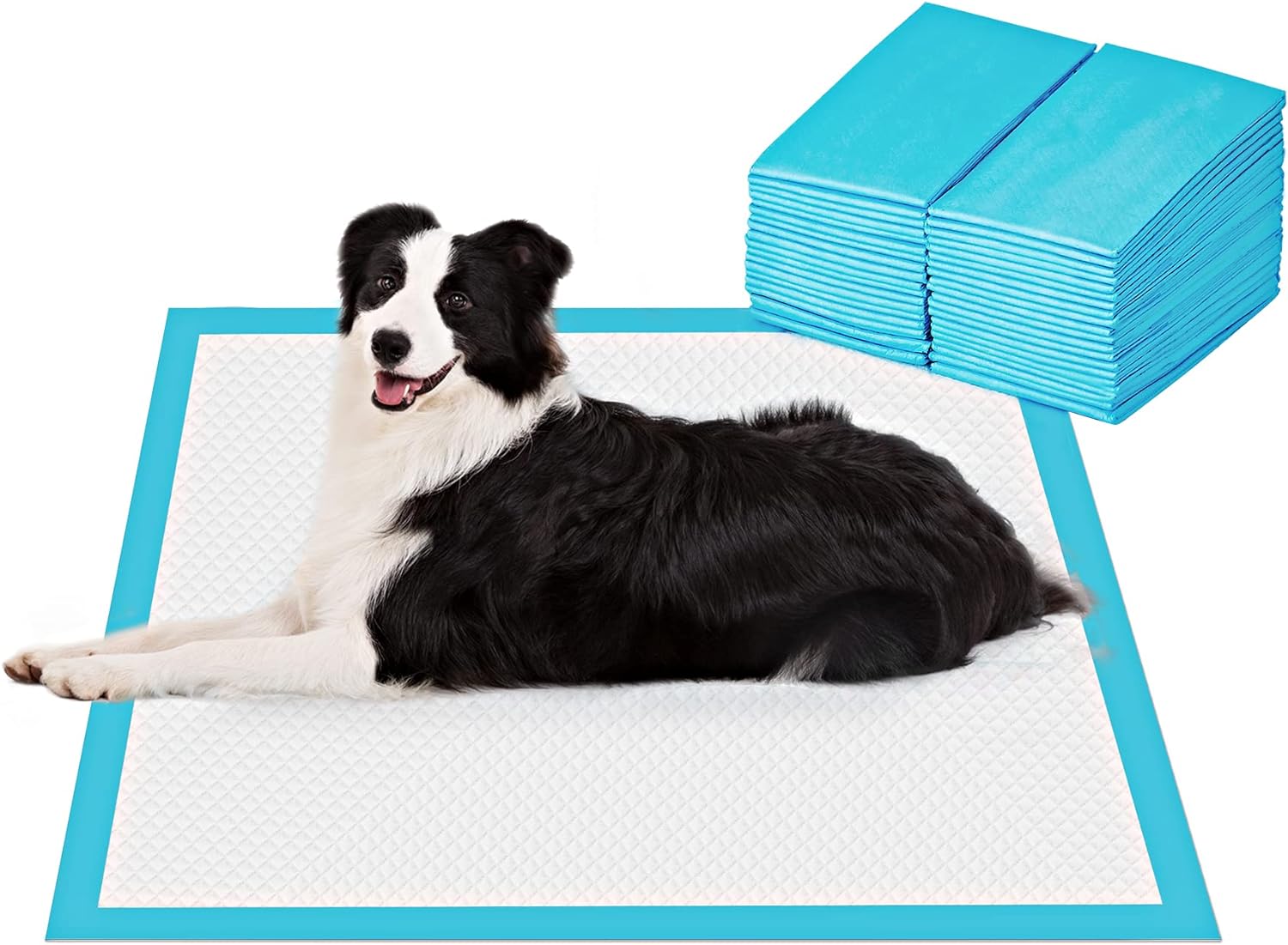 BESTLE Extra-Large Dog Potty Pads (28 x 34 in), 40 Leakproof Training Pads
