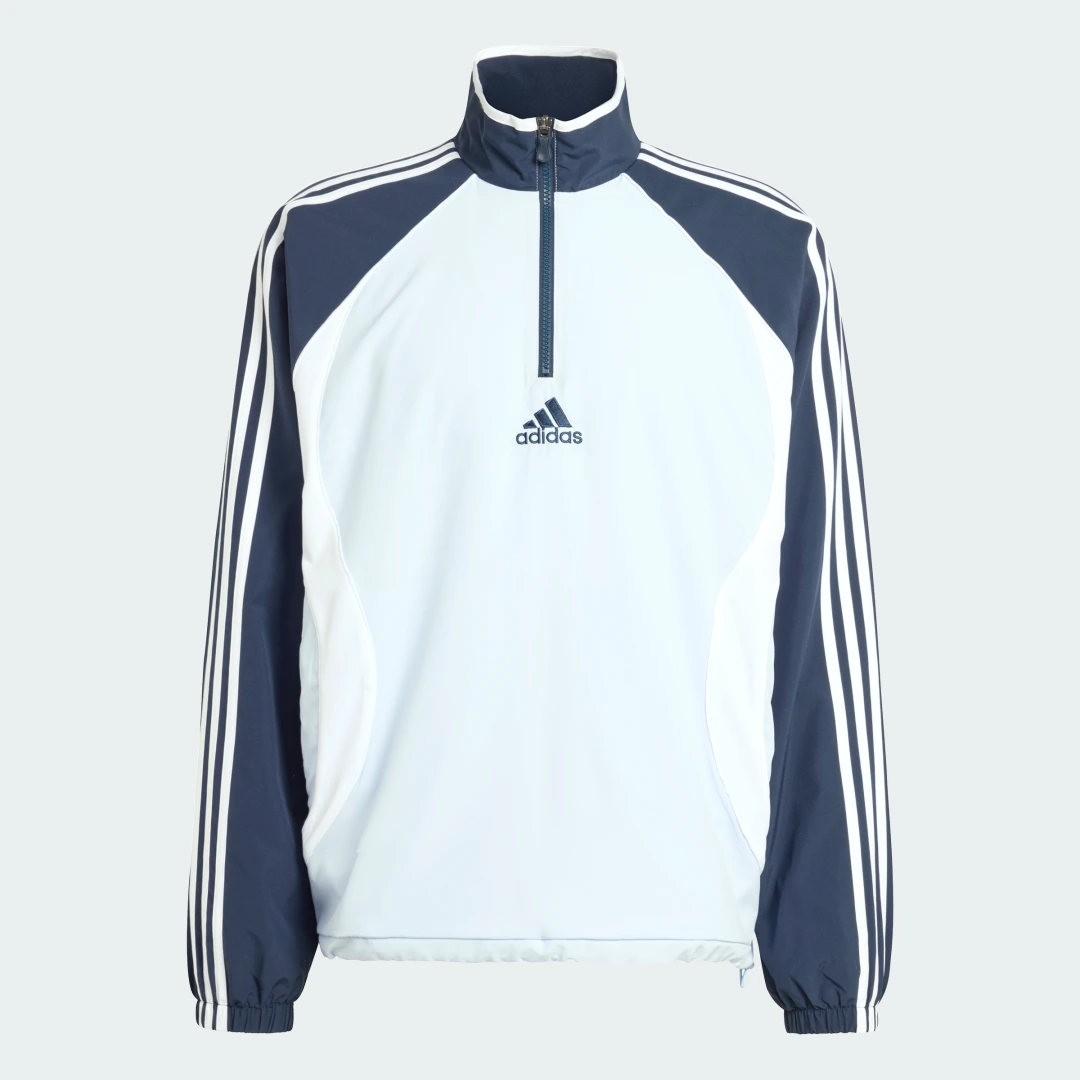 Detalle 2 de Sudadera con cremallera Teamgeist de Adidas — azul, hasta el pecho