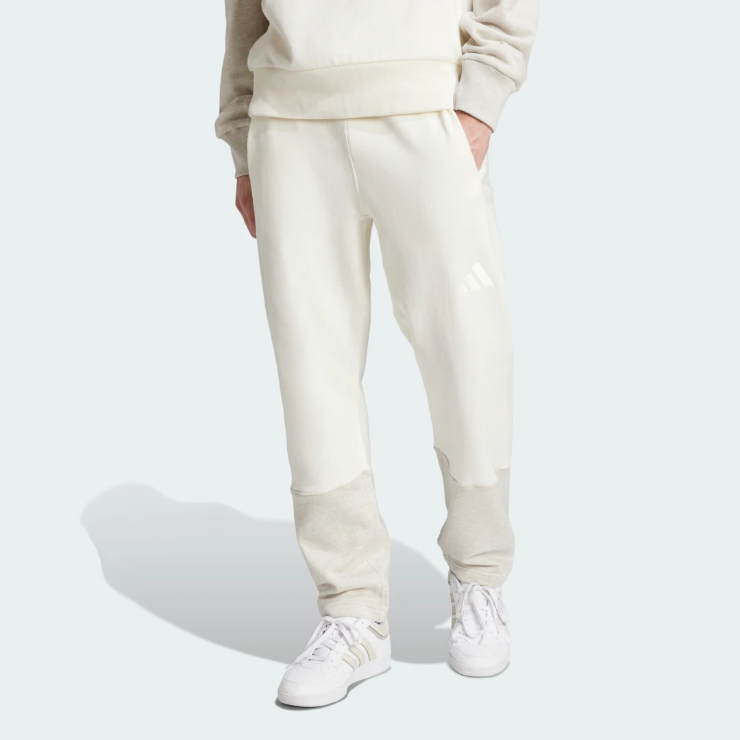 Detalle de Adidas ALL SZN French Terry Colorblock Pants – Blanco