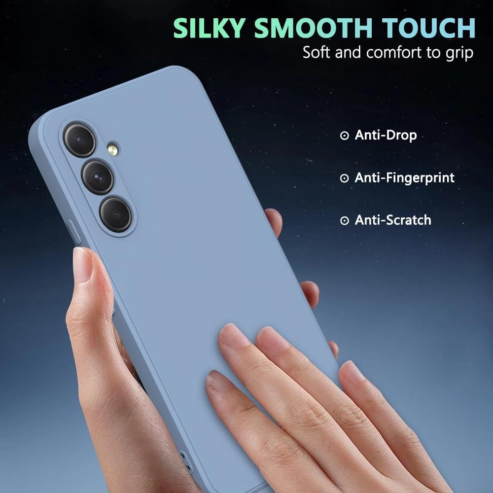 Detalle 2 de ULXITEYU Samsung Galaxy S25 FE Slim TPU Case, Grass Gray, Wireless Charging
