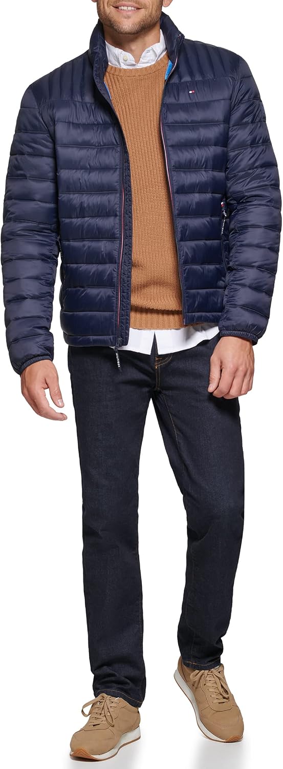Detalle 2 de Tommy Hilfiger Mens Embroidered Logo Puffer Jacket
