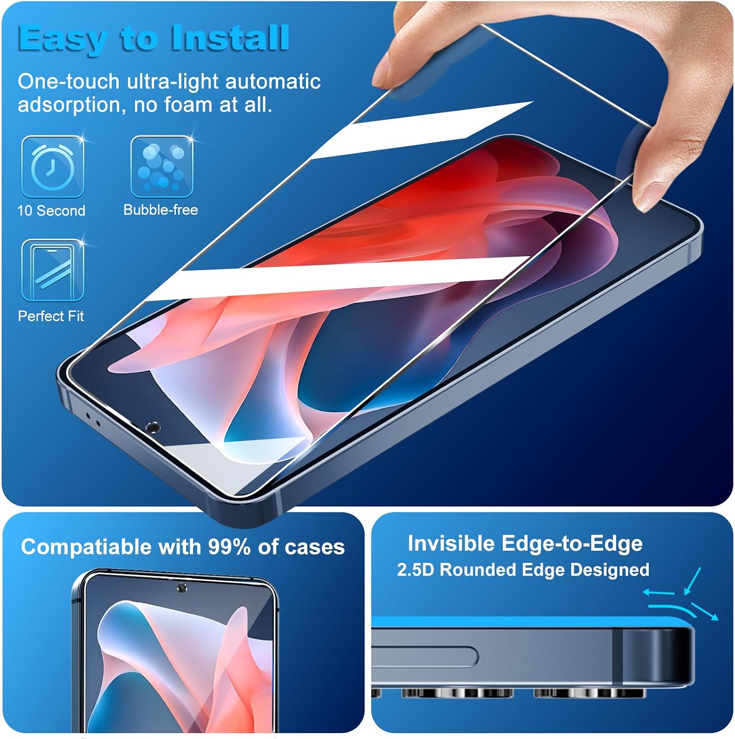 Detalle 2 de Firtstnow Tempered Glass Screen Protector 3-Pack