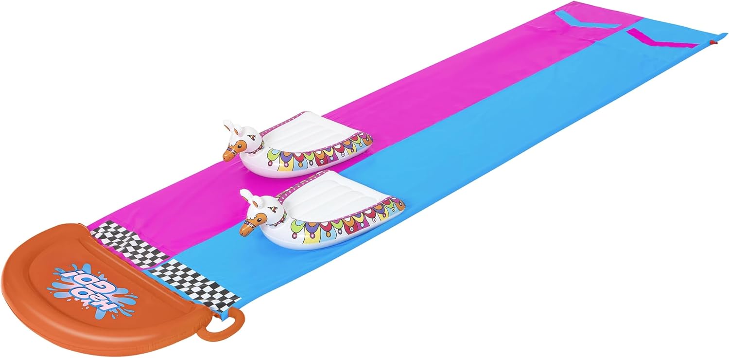 Thumbnail 6 de Bestway H2OGO! 52320 Toboggan Aquatique 2 Places avec flotteurs et lames gonflables (487 x 138 cm)