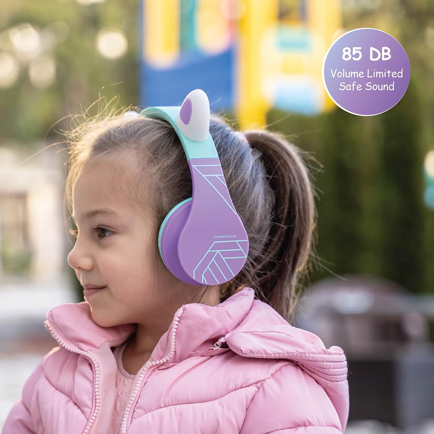 Thumbnail 2 de PowerLocus Bluetooth Kids Headphones with LED lights