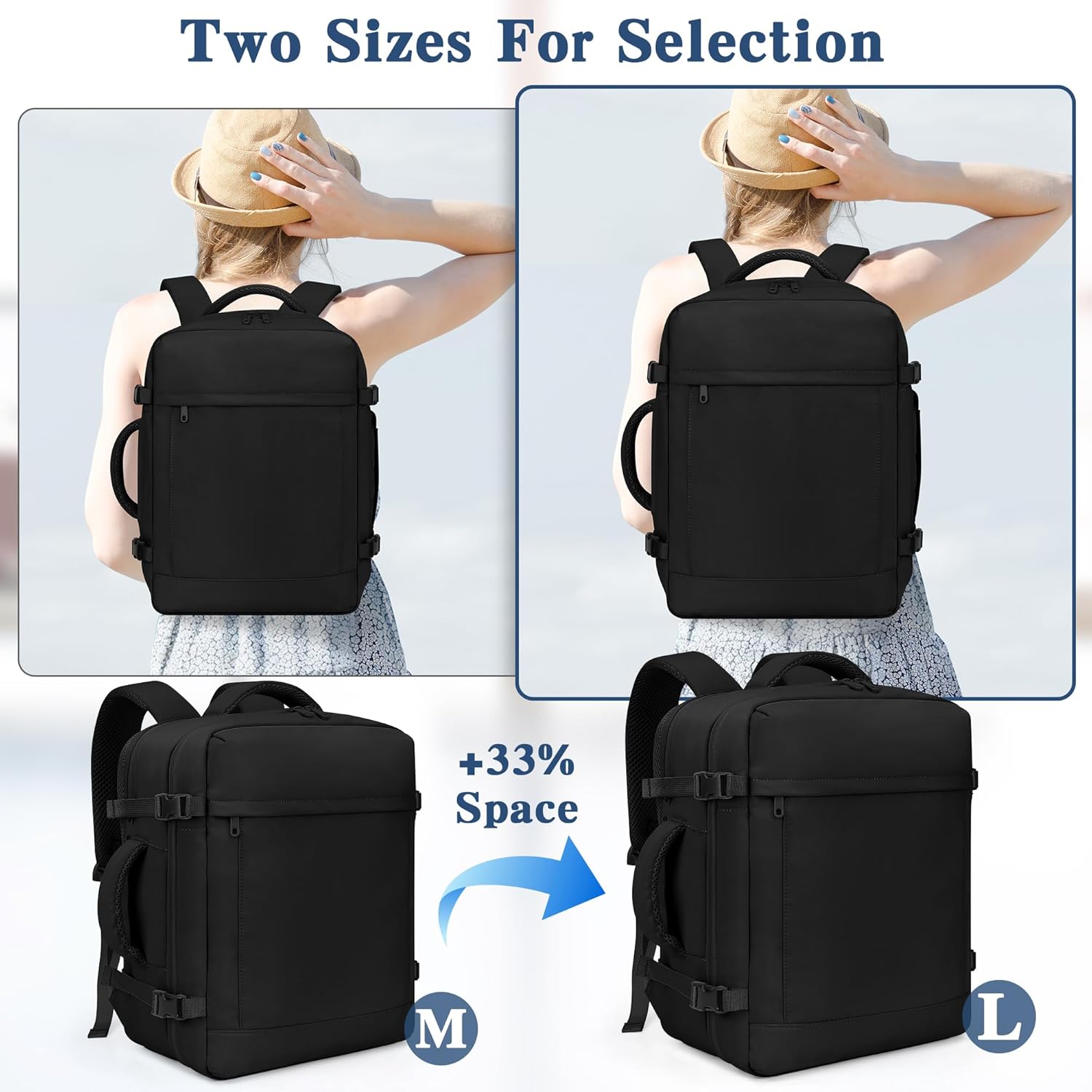 Thumbnail 1 de ETRONIK for Easyjet Cabin Bag 45x36x20cm: 30L Underseat Carry-On with 15.6in Laptop Padded Compartment