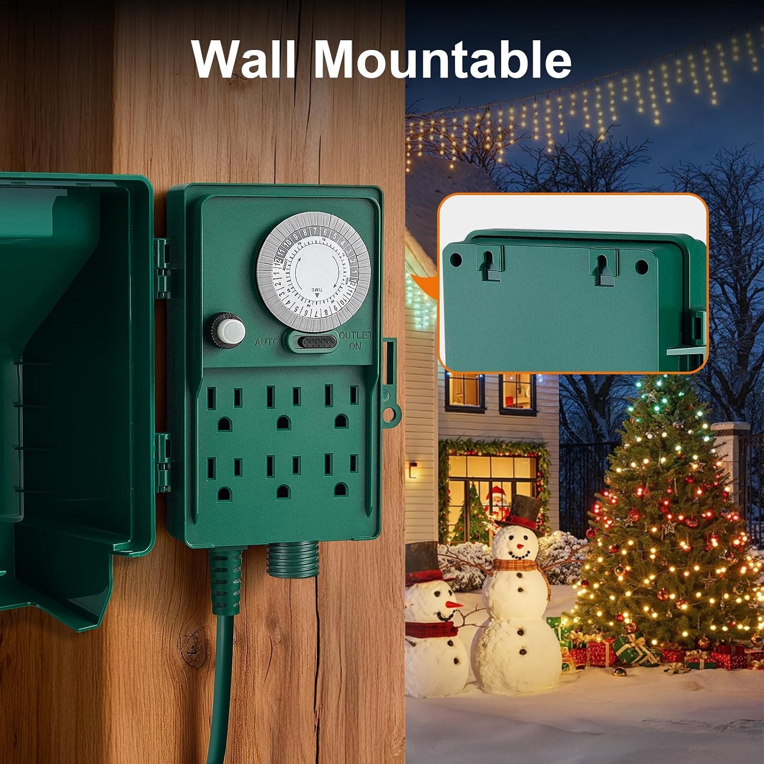 Thumbnail 5 de SURAIELEC USTM16B Outdoor Power Stake Timer, 6 Outlets, 24-Hour Schedule