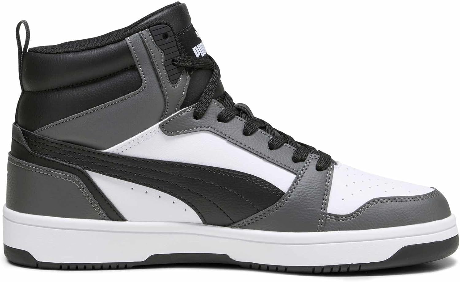 Detalle de Puma Unisex Rebound V6Sneaker – Vielseitiger Allrounder mit charakteristischem Formstrip