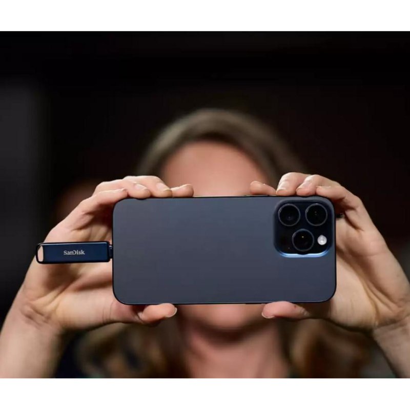 Detalle 2 de SanDisk iXpand 64 GB USB Type-C / Lightning azul