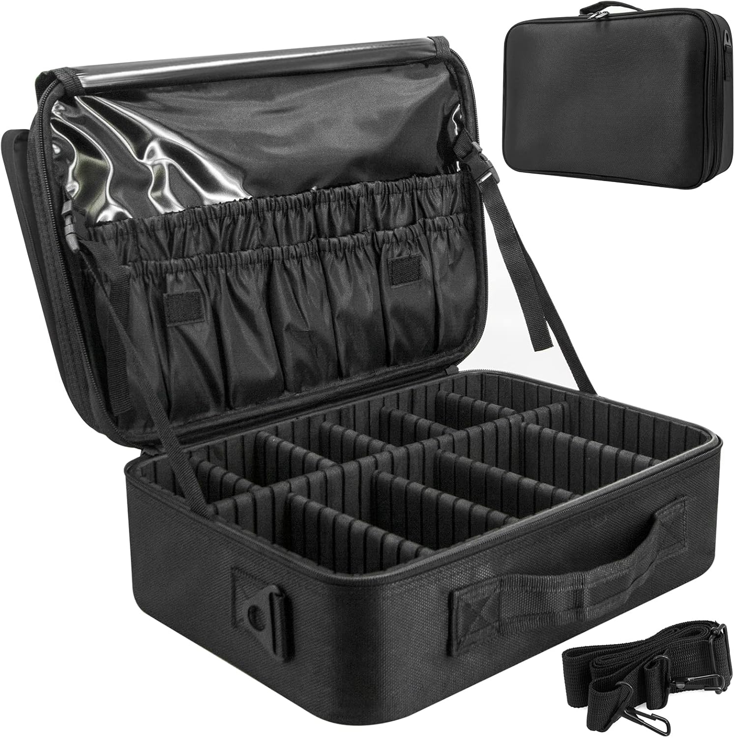 Detalle de Makeup Organiser Bag Large Travel Cosmetic Case