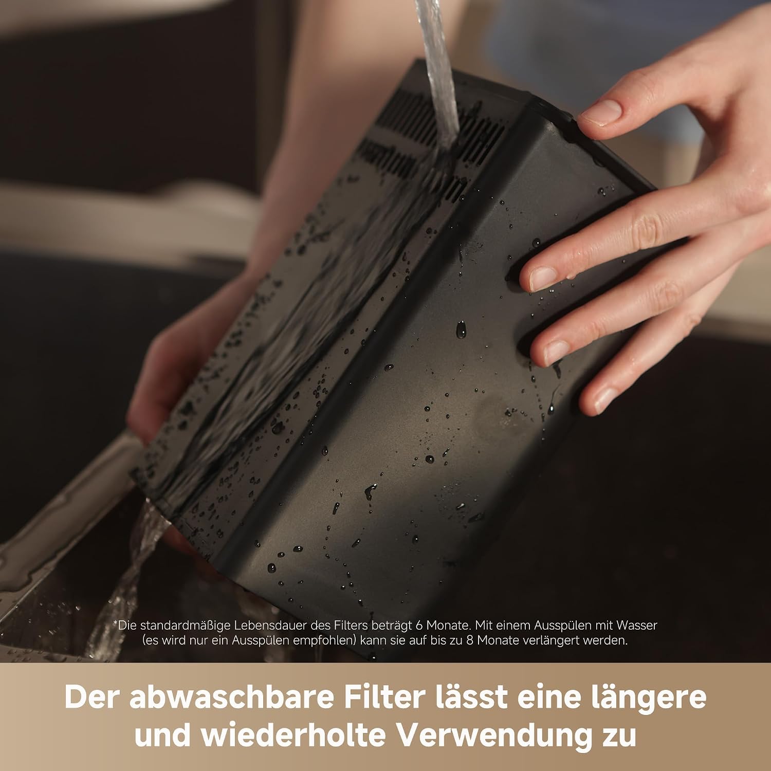 Detalle de DREAME SF25 Speise-Entsorger – Trion-Dreiklingensystem, Aktivkohlefilter, 2,5 l