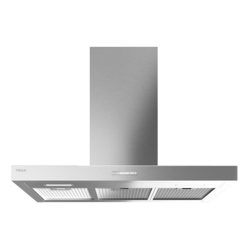 Detalle de Campana extractora Teka DSF 96370 KCS IX 90 cm: extracción o recirculación con iluminación LED