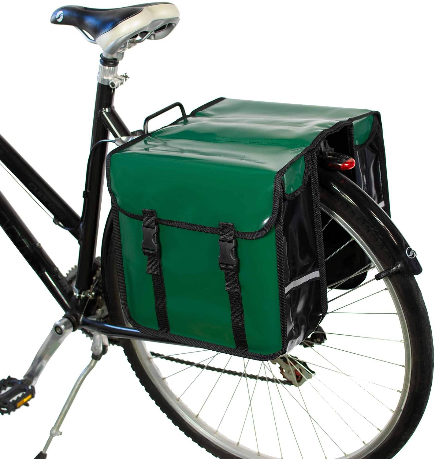 Thumbnail 5 de BikyBag Classic CW Waterproof Bicycle Double Pannier Bag (Code Red) – 26L, Strap-Mount, Rear Rack Gear for Commuting and Touring