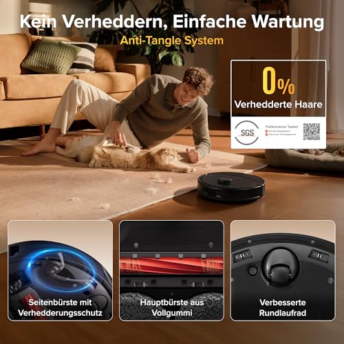 Detalle de roborock Qrevo S Pro Saugroboter mit Wischfunktion – 18.500 Pa