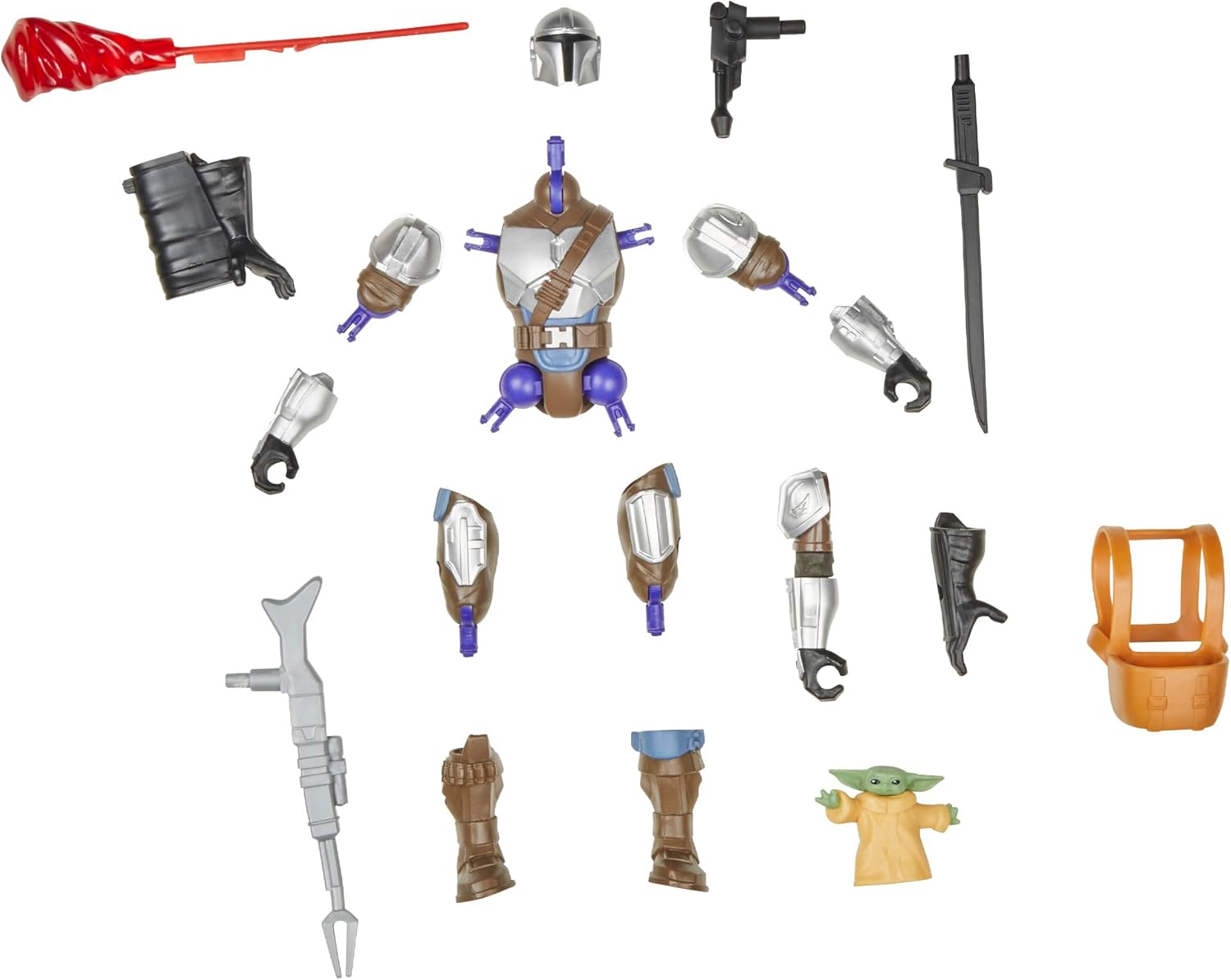Thumbnail 4 de Star Wars MixMashers: The Mandalorian & Grogu Deluxe Action Figure Set