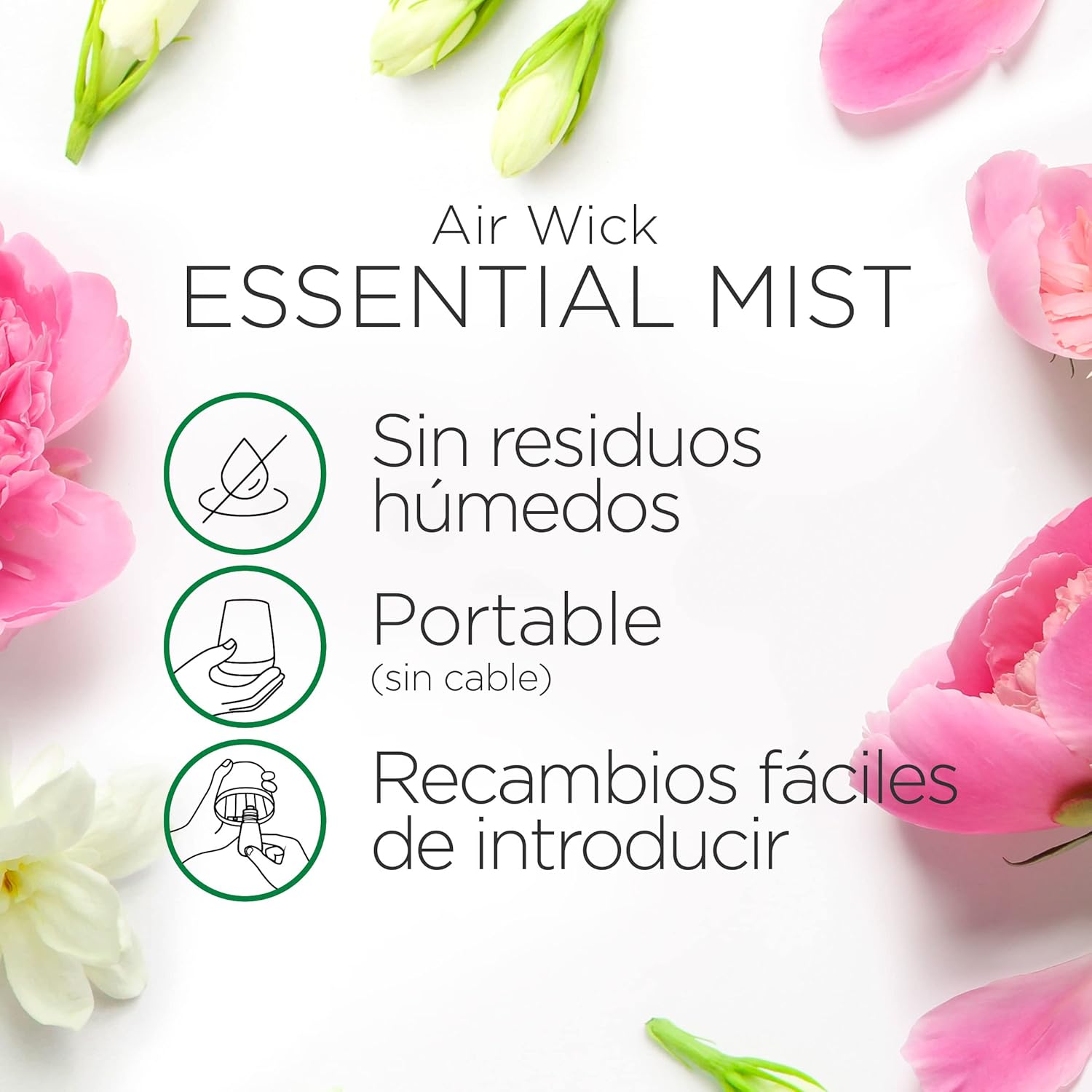 Thumbnail 3 de Air Wick Essential Mist Recambio – Aroma a Peonia y Jazmín 🌸