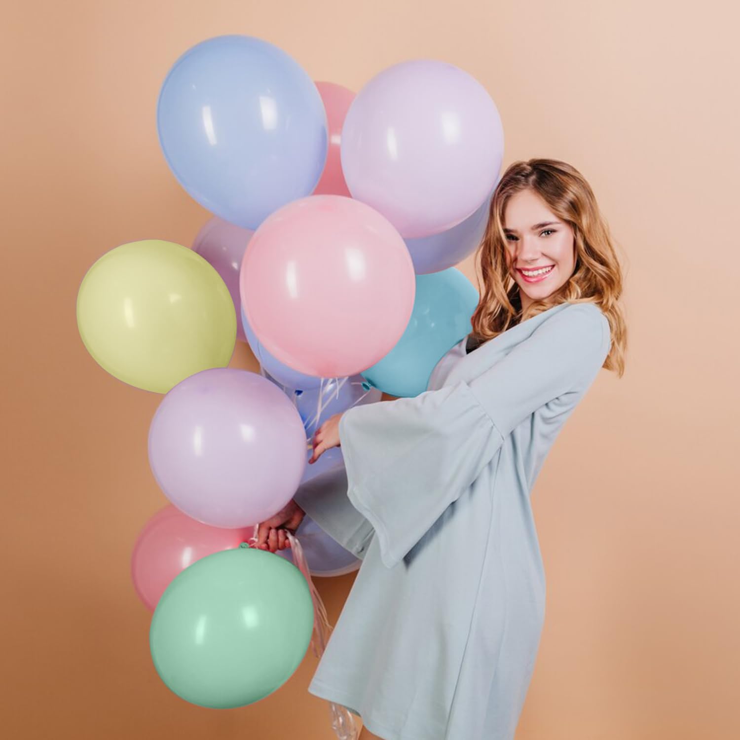 Thumbnail 3 de Pastel Balloons 100 Pack 12-inch 🎈