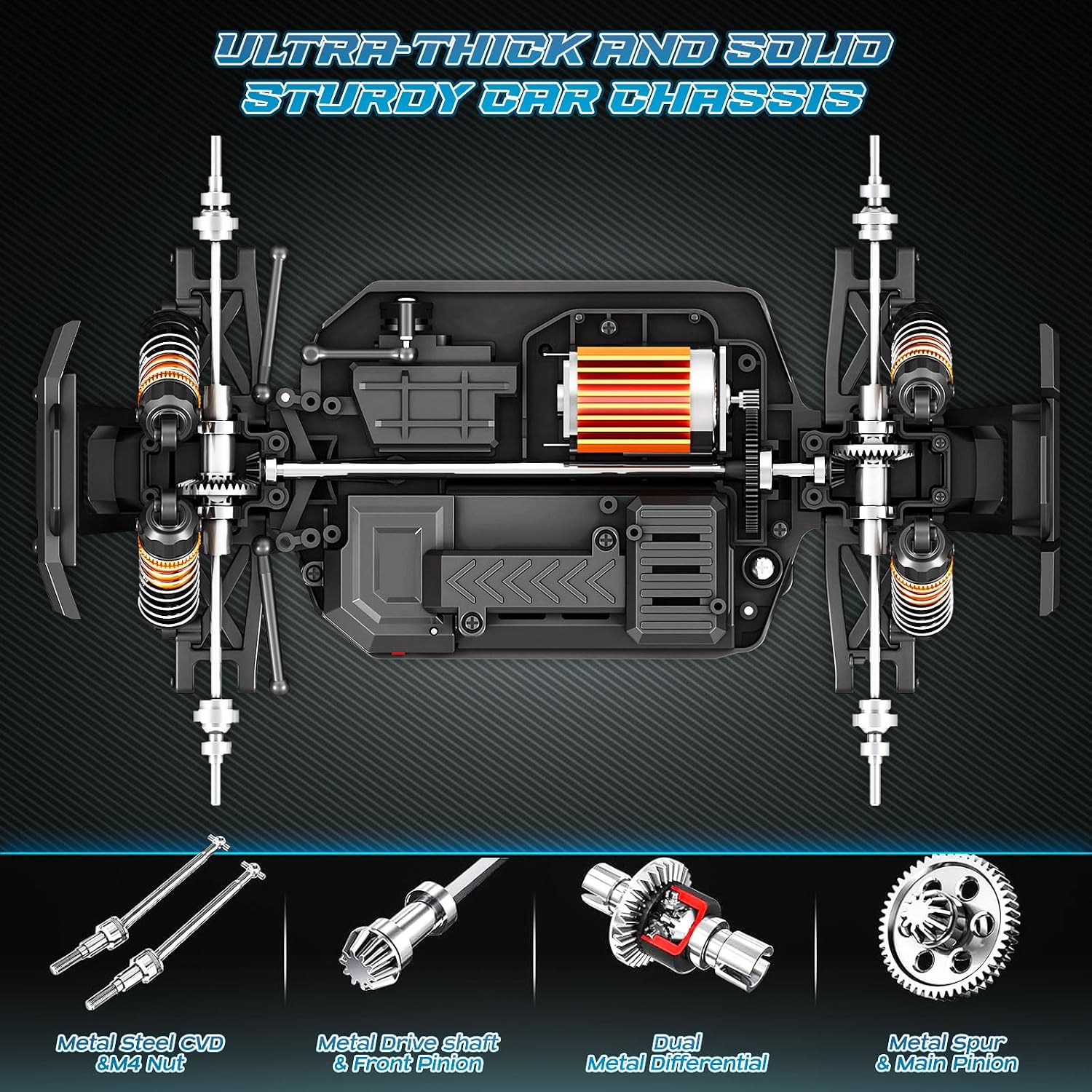 Detalle 2 de YESHIN Monster Truck 1:18 40 km/h