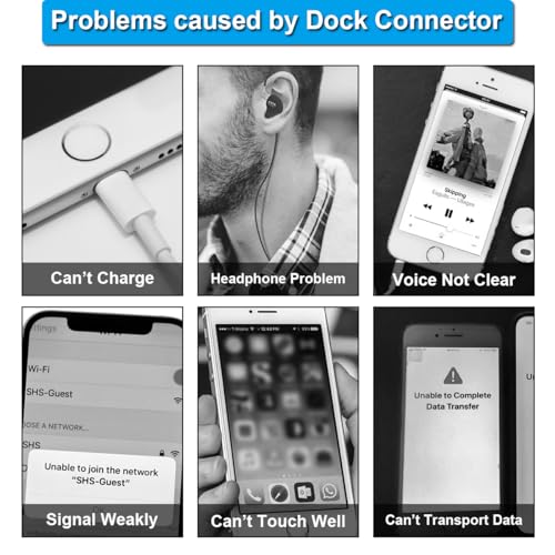 Thumbnail 3 de ZHUROUPU Câble Flexible de Remplacement pour Port de Charge iPhone 12 Pro Max 6,7" – Dock/Charge/Écouteur Noir